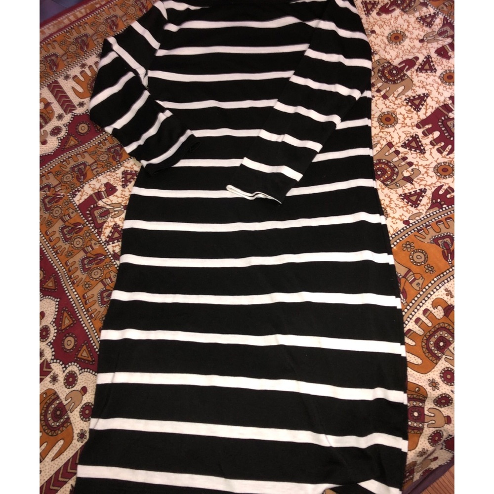 Striped bodycon dress